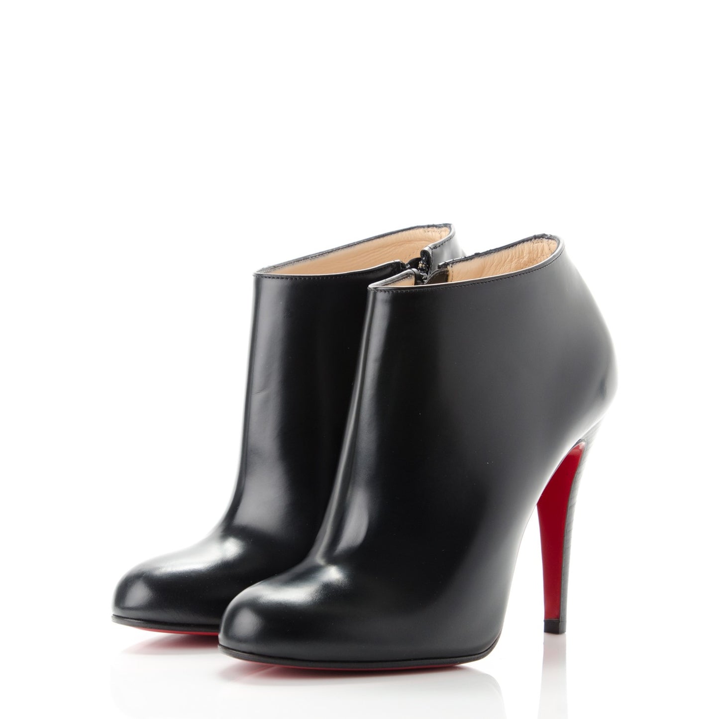 Calfskin Belle 100 Ankle Boots 36.5 Black