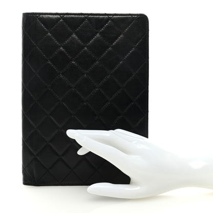 Chanel Lambskin Quilted Large Agenda Cover Black 2 of 6