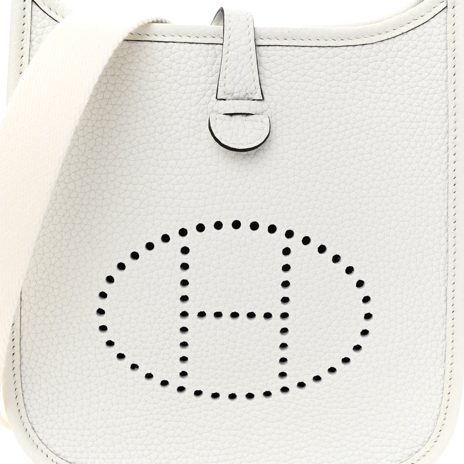 Hermes Taurillon Clemence Amazone Evelyne TPM New White 5 of 10