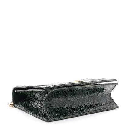 Christian Dior Ceramic Effect Deerskin Large Diorama Flap Bag Malachite Green 4 of 13