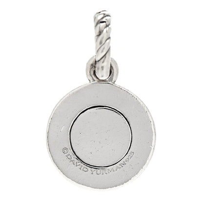 David Yurman Sterling Silver Diamond Moonstone Amulet Enhancer Pendant 3 of 5