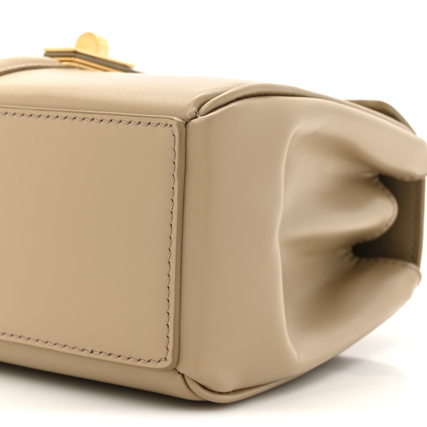 Celine Satinated Calfskin Mini 16 Top Handle Bag Beige 10 of 12