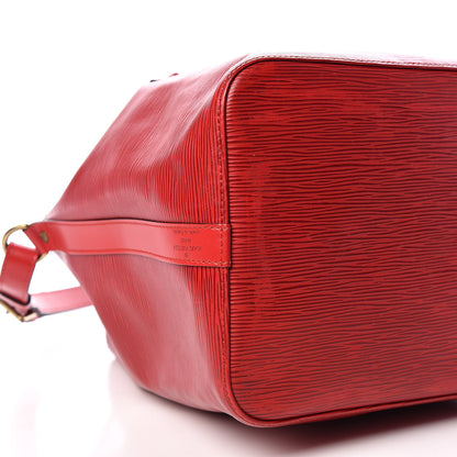 Louis Vuitton Epi Petit Noe Castillan Red 5 of 16