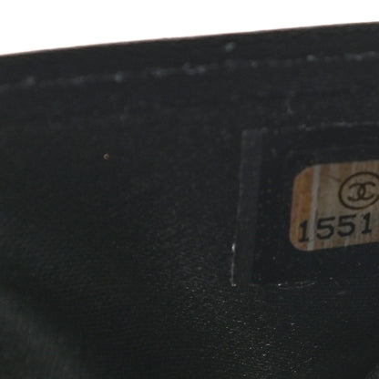 Chanel Patent Camellia Embossed Yen Wallet Black 8 of 10
