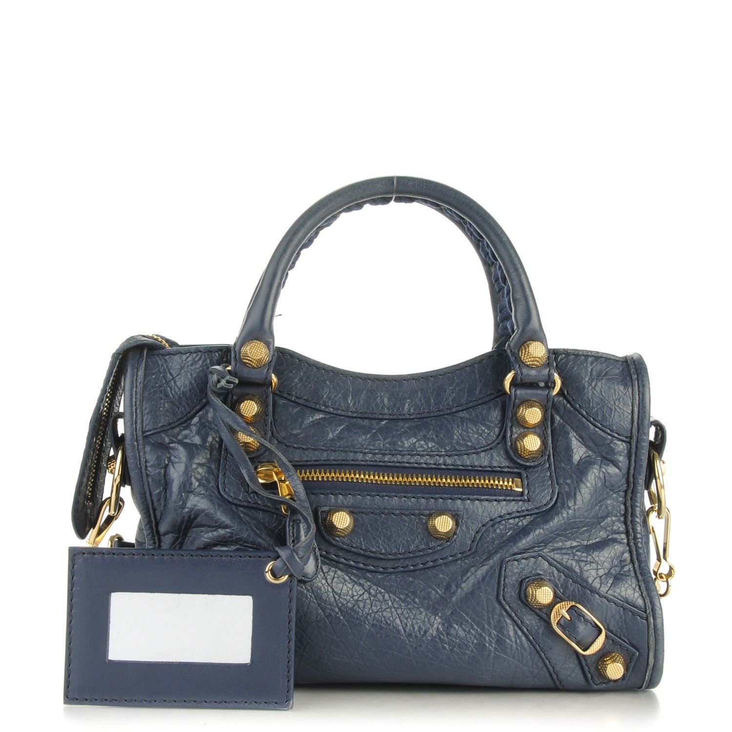 Balenciaga Agneau Giant 12 Gold Hardware Mini City Gris Chartreux 1 of 7