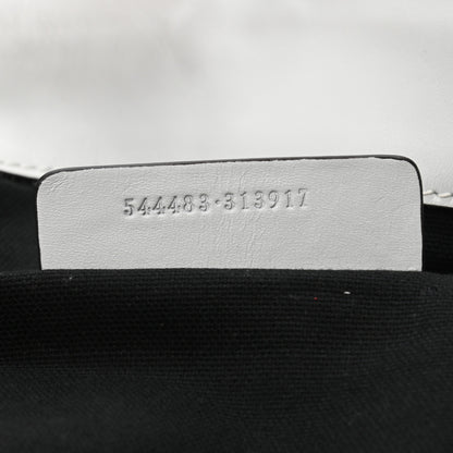 Alexander McQueen Snakeskin Padlock Skull Clutch Off White 7 of 10