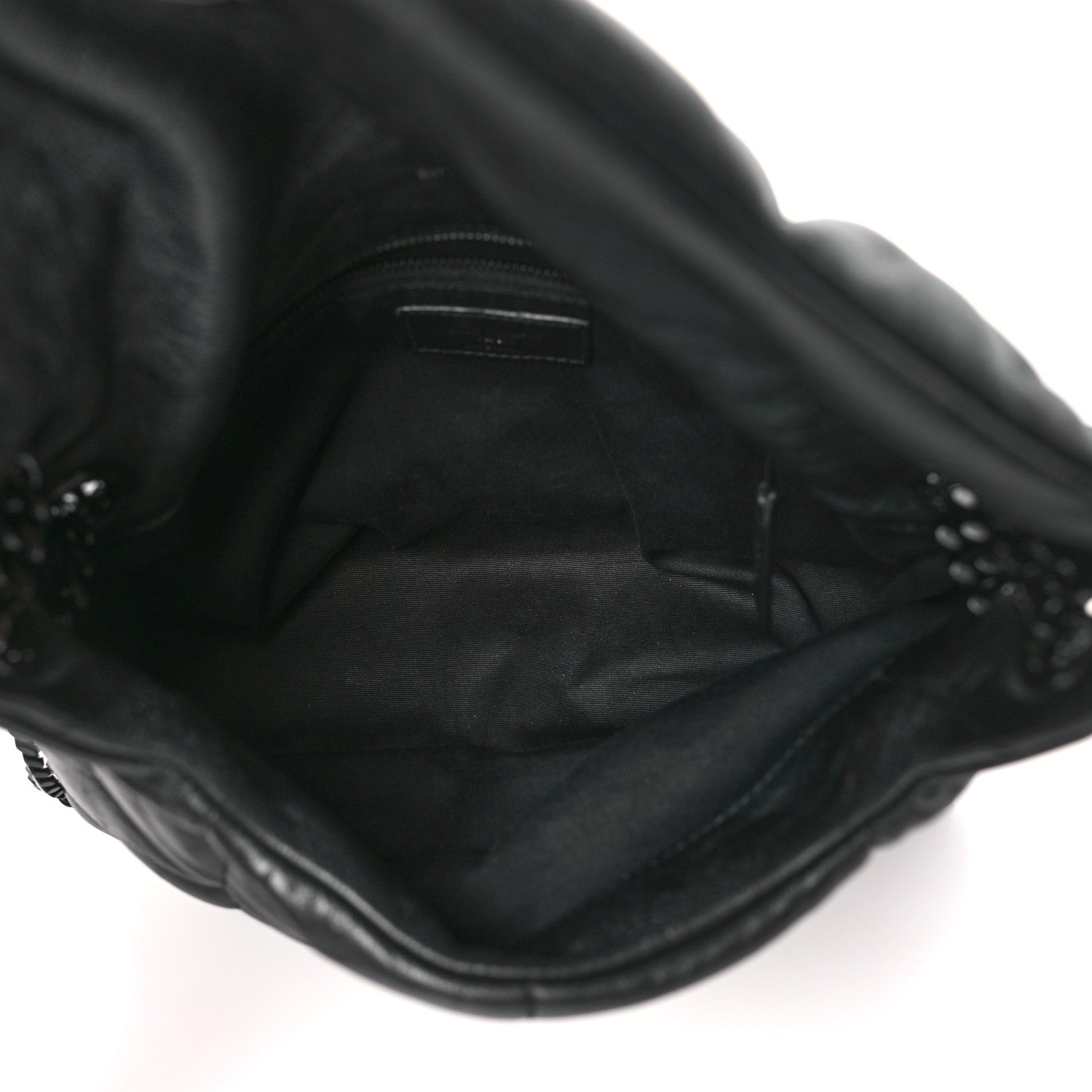 Saint Laurent Lambskin Quilted Monogram Monochrome Small Loulou Puffer Chain Satchel Black 5 of 8