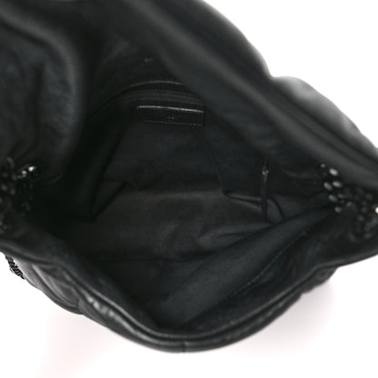 Saint Laurent Lambskin Quilted Monogram Monochrome Small Loulou Puffer Chain Satchel Black 5 of 8