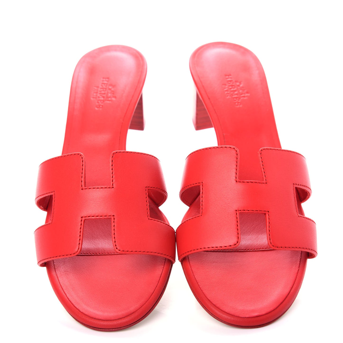 Calfskin Oasis Sandals 36 Rouge Bali