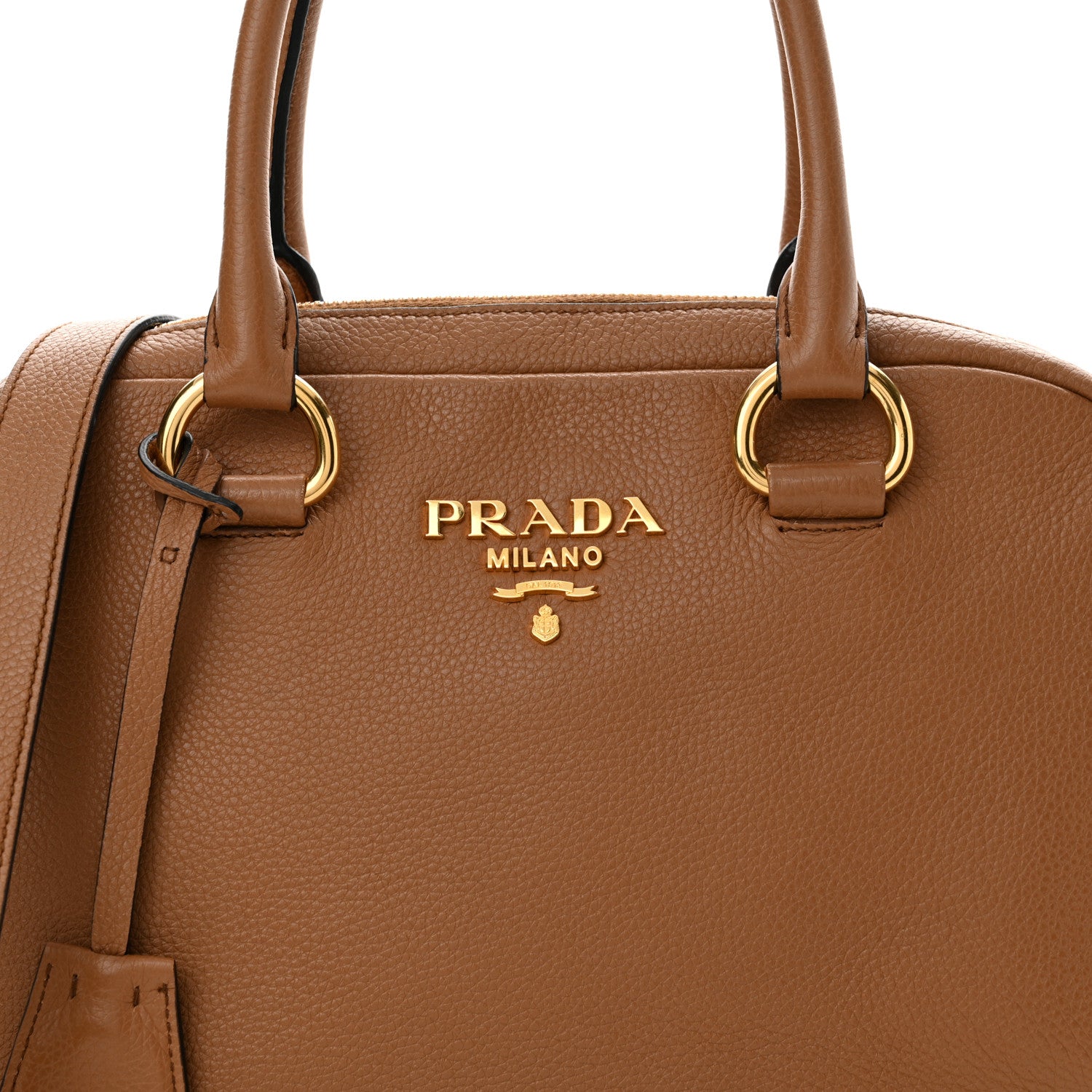 Prada Vitello Phenix Bauletto Caramel 8 of 16