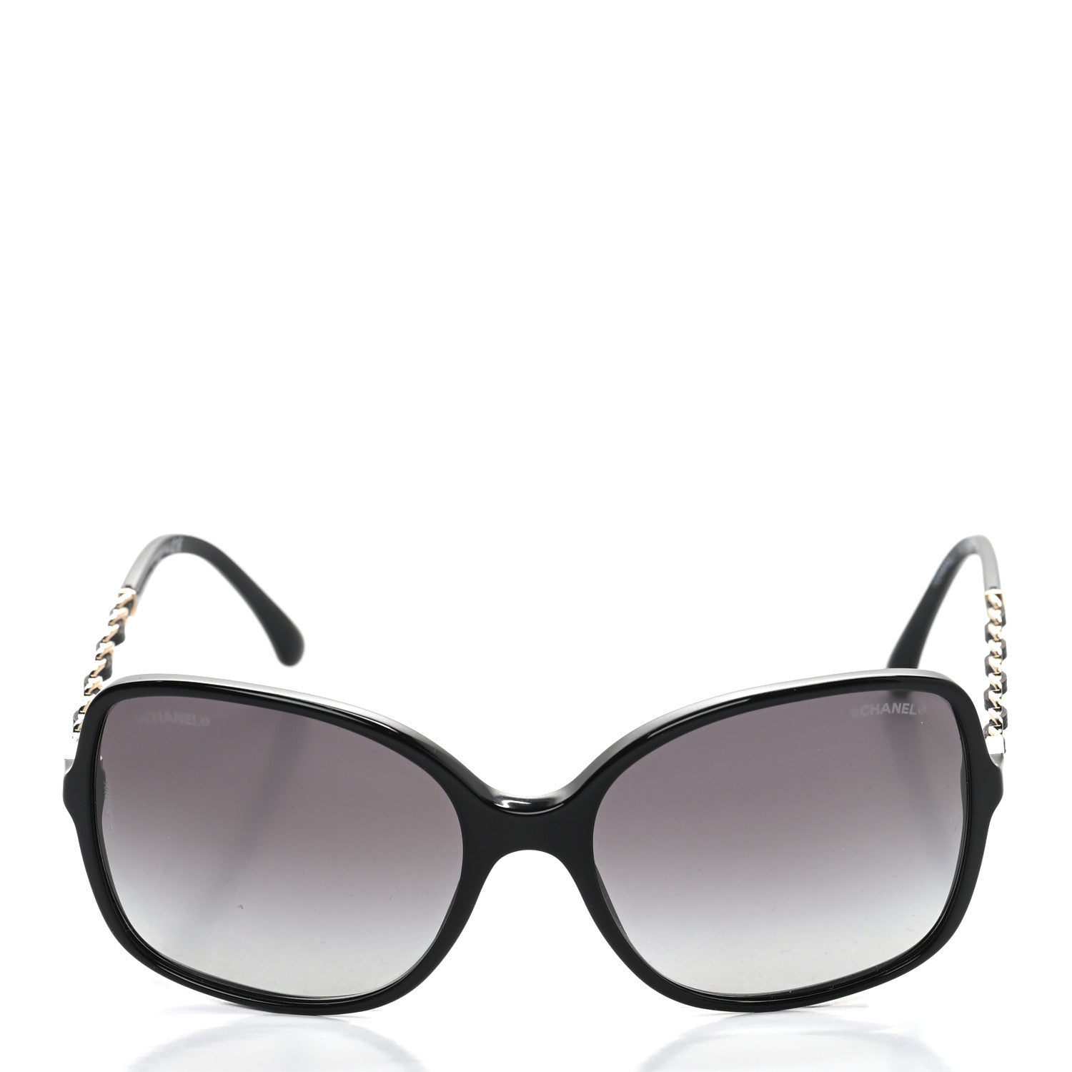 Chanel Lambskin Square Chain Sunglasses 5210-Q Black 2 of 8
