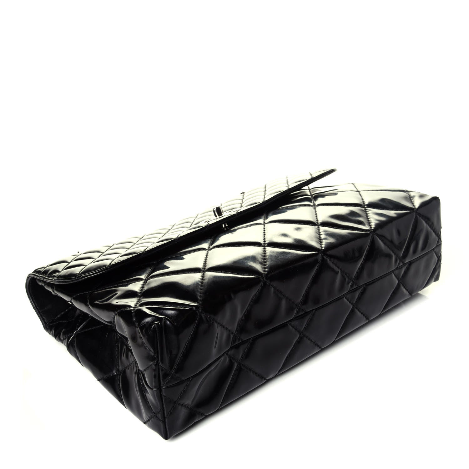 Chanel Vinyl Quilted In the Business Flap Bag Black 4 of 9