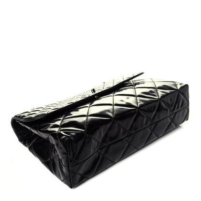 Chanel Vinyl Quilted In the Business Flap Bag Black 4 of 9