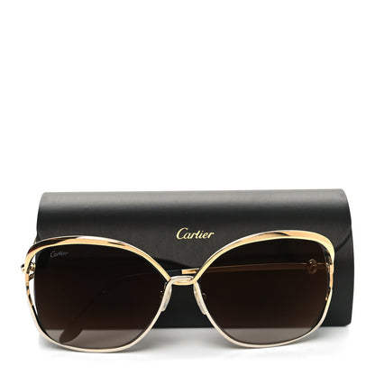 Cartier Metal Trinity Sunglasses CT0225S 001 Gold Silver 8 of 8