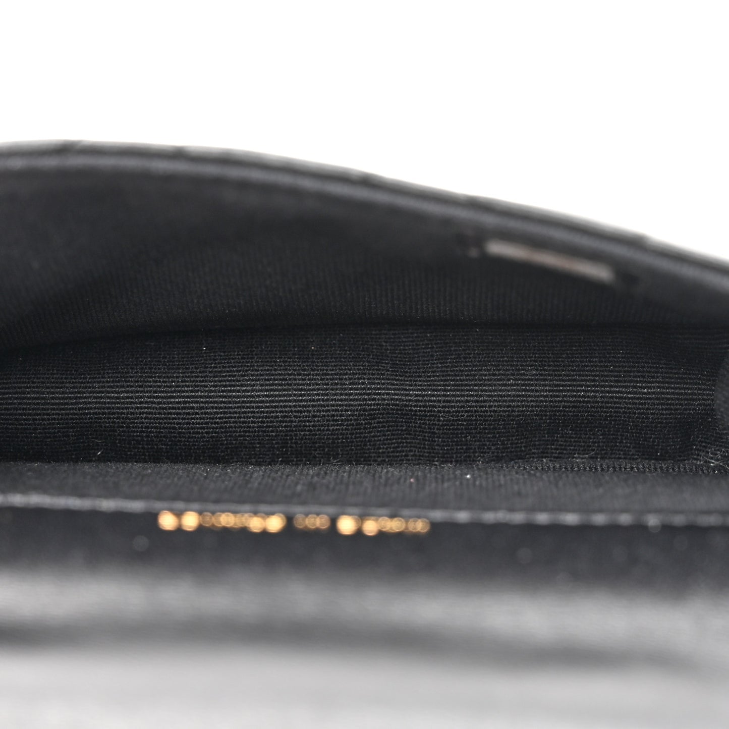 Lambskin Quilted Top Handle Flap Coin Purse With Chain Black