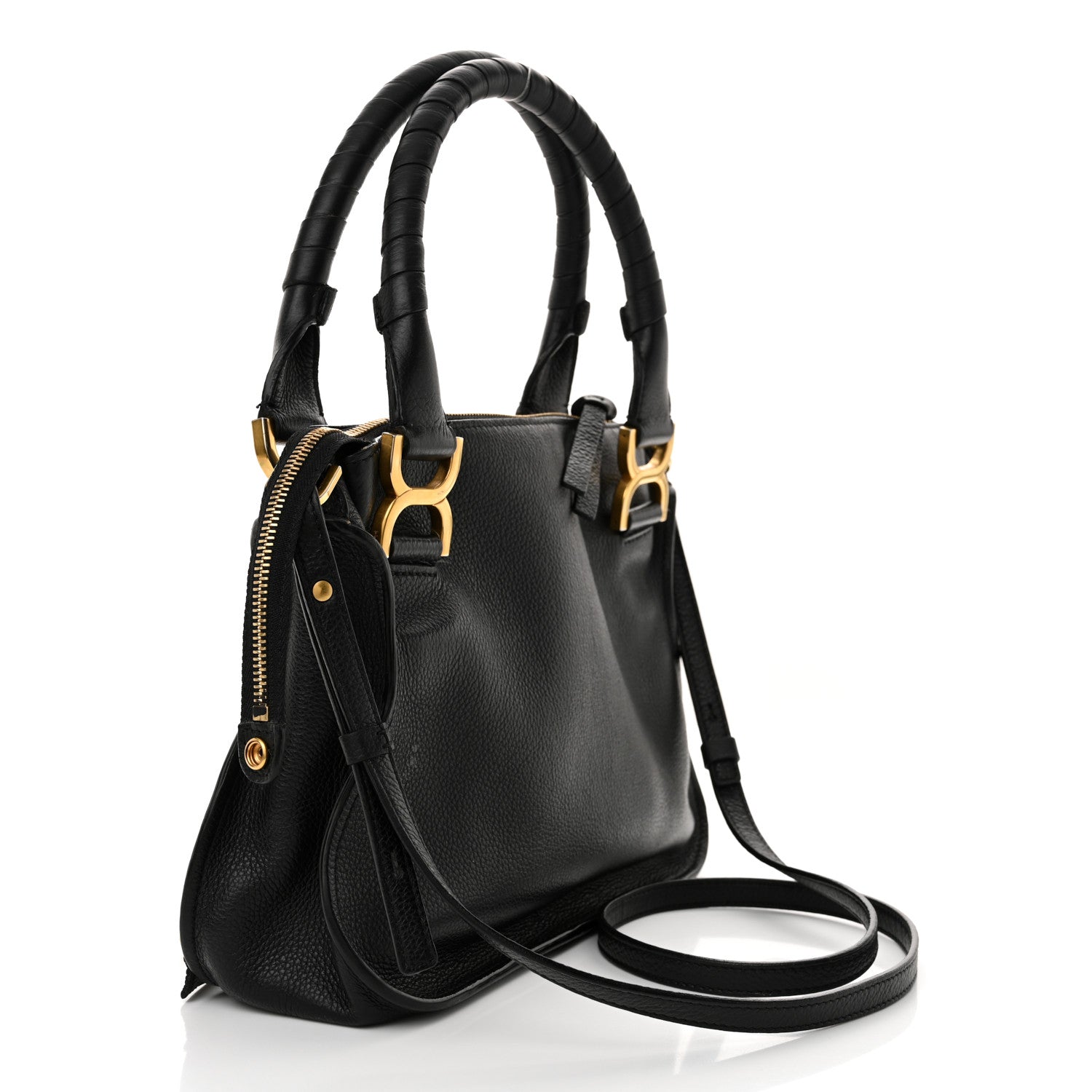 Chloe Calfskin Small Marcie Satchel Black 3 of 16