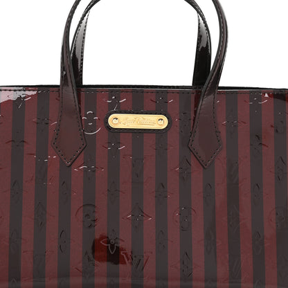 Louis Vuitton Vernis Rayures Wilshire PM  Amarante 7 of 11