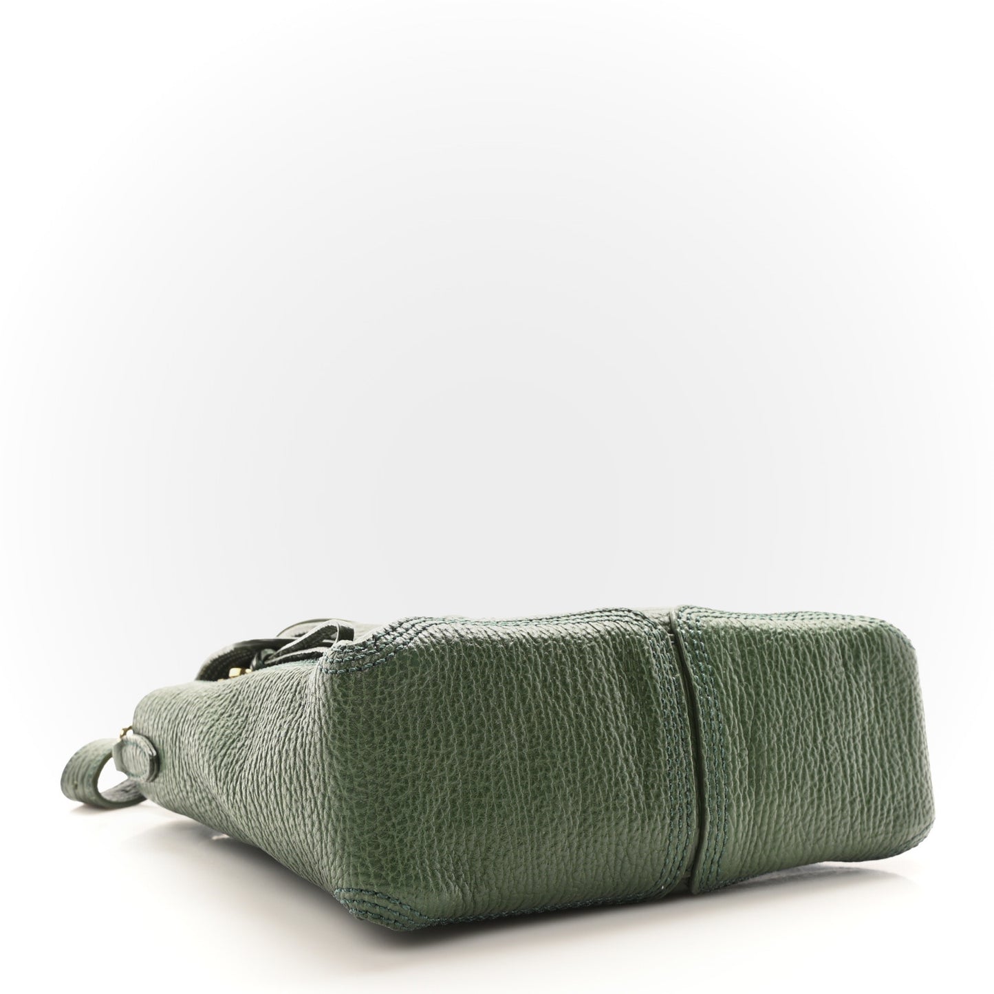 Textured Calfskin Mini Pashli Satchel Military Green