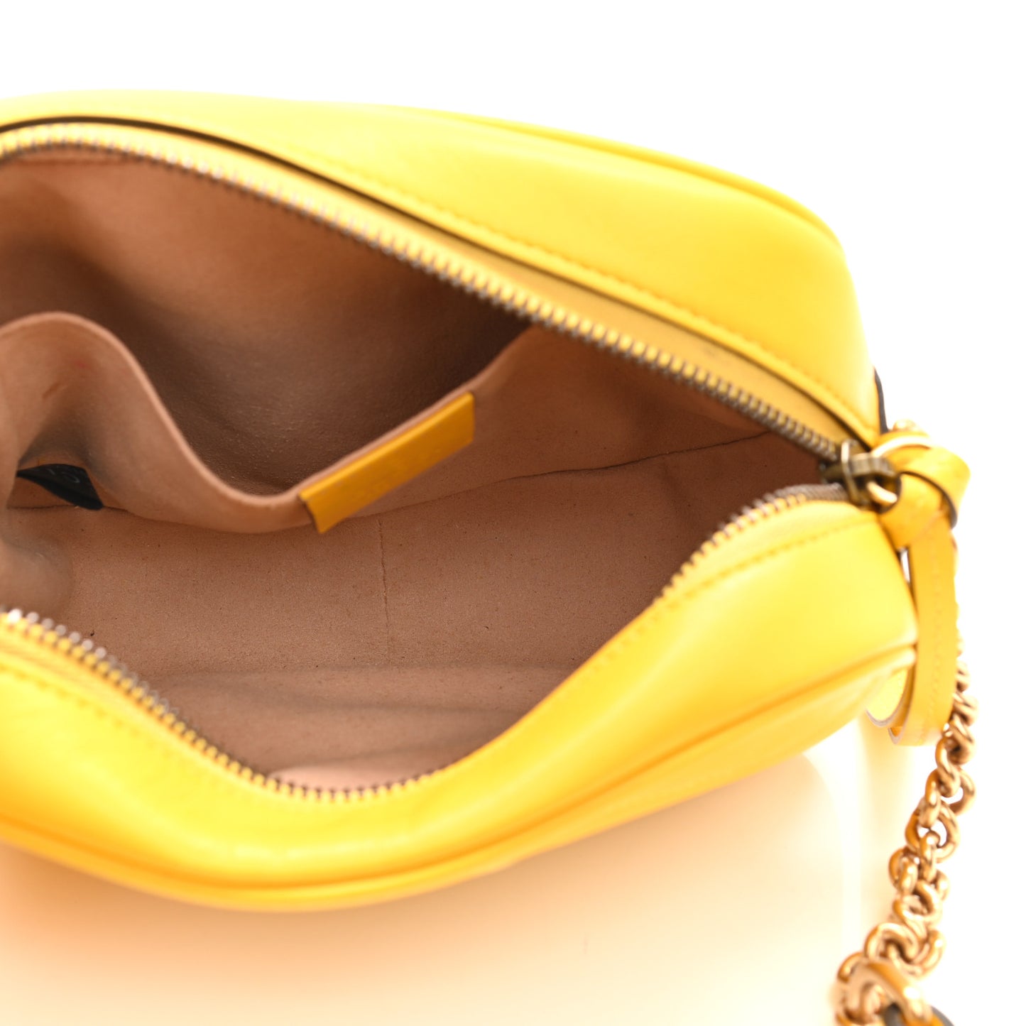 Calfskin Matelasse Mini GG Marmont Chain Shoulder Bag Stone Topaz