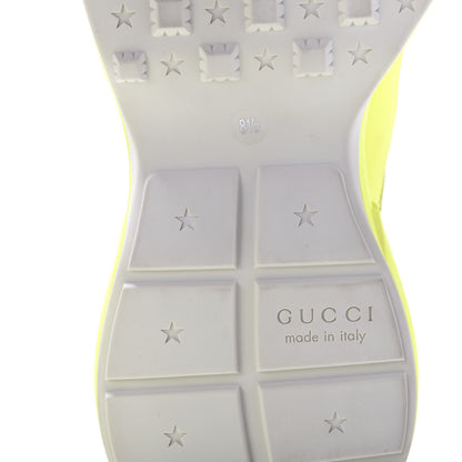 Gucci Calfskin Mens Rhyton Sneakers 8.5 Yellow Fluo 8 of 10