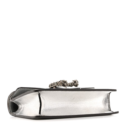 Gucci Metallic Calfskin Super Mini Dionysus Shoulder Bag Silver 4 of 12