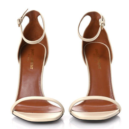 Saint Laurent Calfskin 110 Opyum Sandals 38.5 Real Beige 3 of 9