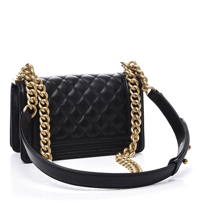 Chanel Caviar Quilted Small Boy Flap Black 2 of 10