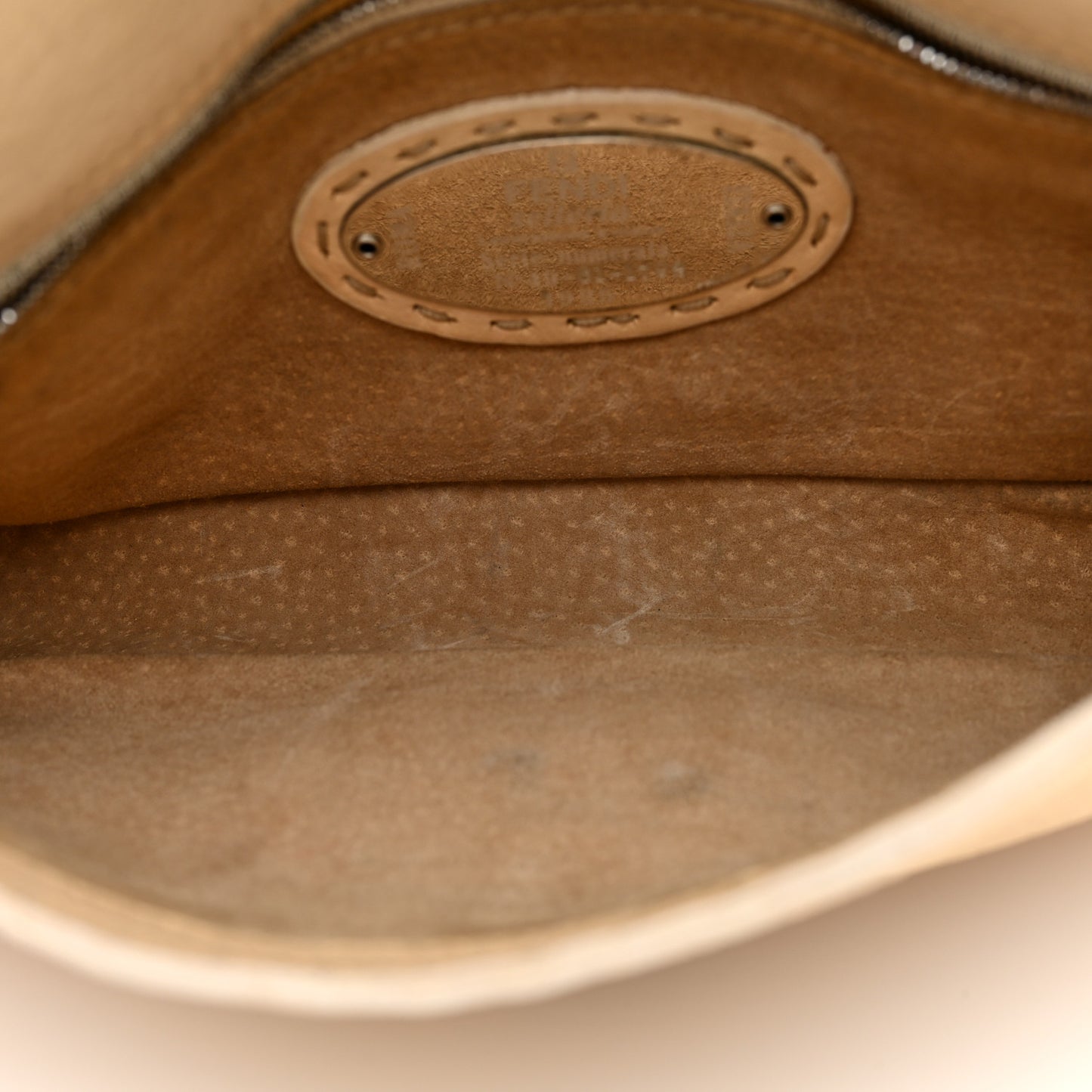 Calfskin Romano Selleria Baguette Beige