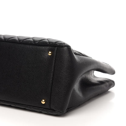 Chanel Caviar Quilted XL Grand Shopping Tote GST Black 7 of 10