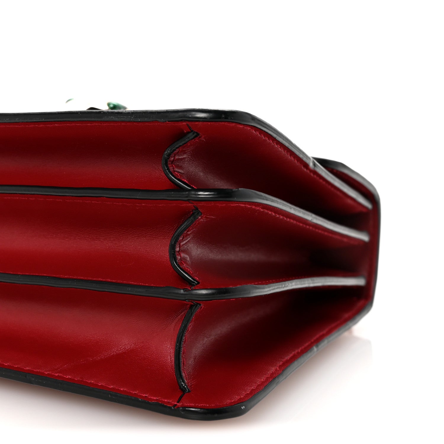 Bulgari Calfskin Serpenti Forever Top Handle Red 17 of 17