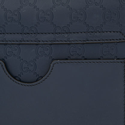 Gucci Guccissima Signature Small Padlock Top Handle Bag Blue Agata 18 of 19