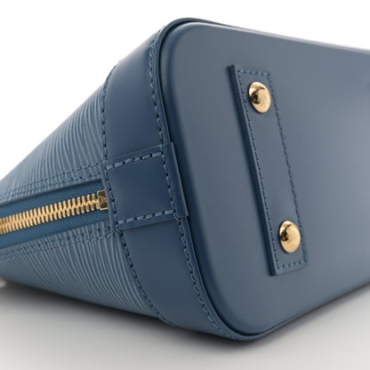 Louis Vuitton Epi Alma BB Denim Blue 8 of 10