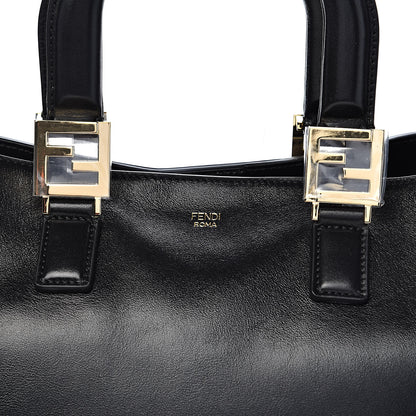 Fendi Vitello Glacier Medium FF Tote Black 10 of 10