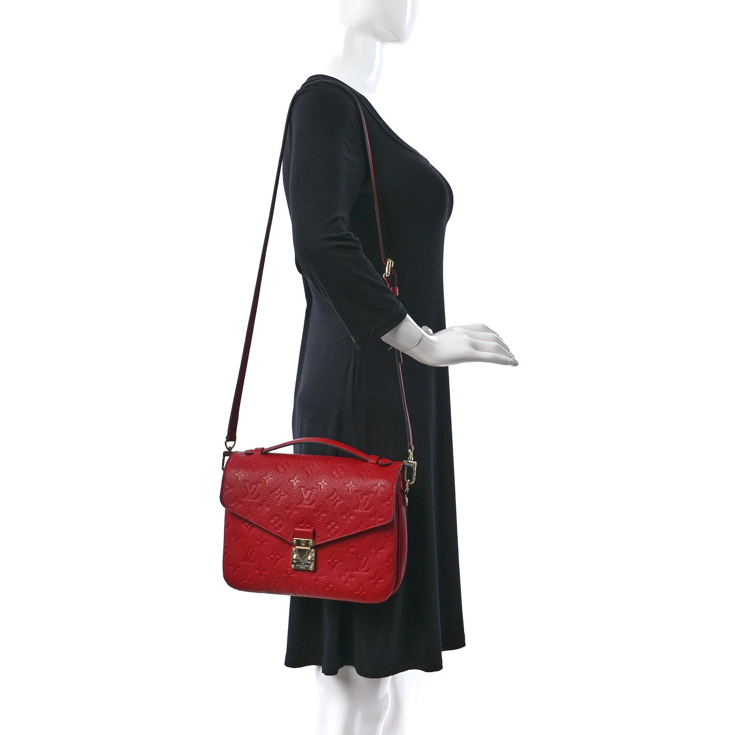 Louis Vuitton Empreinte Pochette Metis Cherry 2 of 10