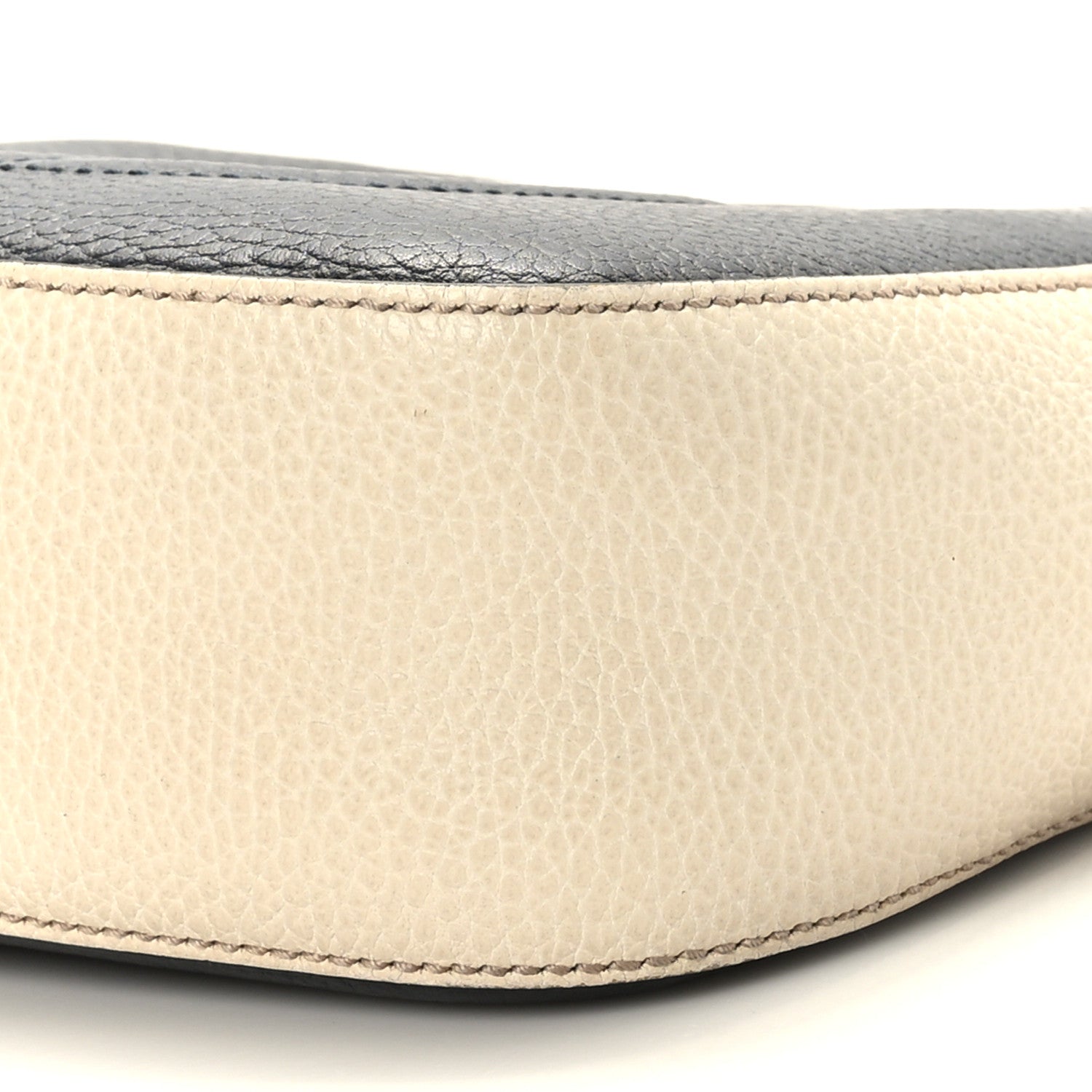 Gucci Dollar Calfskin Bi-Color Small Soho Disco Bag Mystic White Black 9 of 9