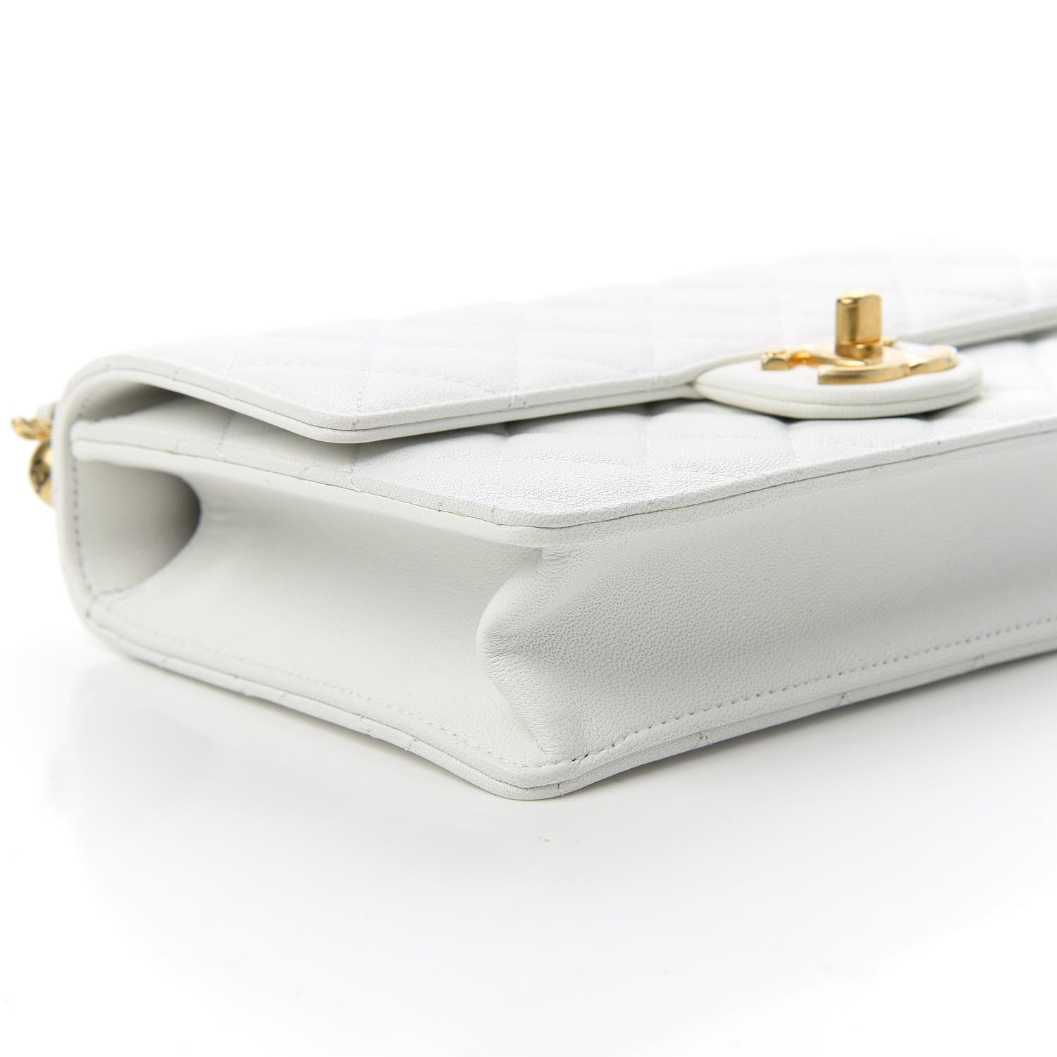 Chanel Lambskin Quilted Small Chic Pearls Flap White 6 of 11
