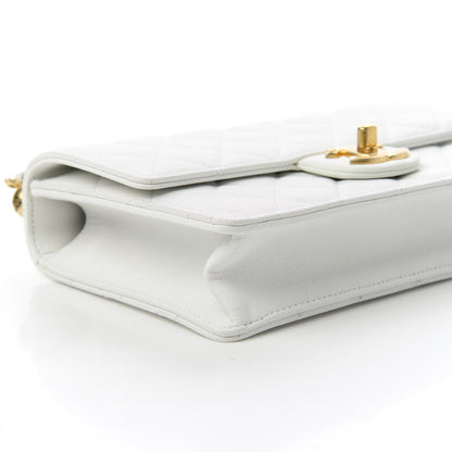Chanel Lambskin Quilted Small Chic Pearls Flap White 6 of 11
