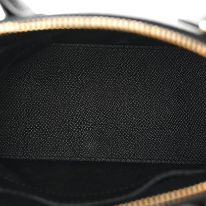 Balenciaga Signature Grained Calfskin XXS Ville Top Handle Bag Black White 5 of 10