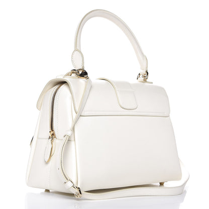 Christian Dior Grained Calfskin Top Handle Flap White 4 of 18