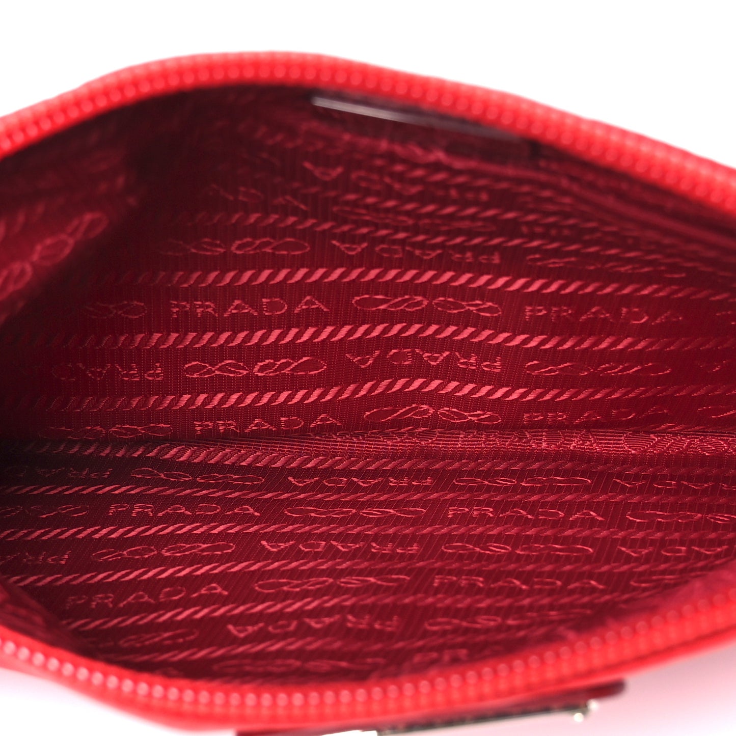 Tessuto Nylon Vela Wristlet Rosso