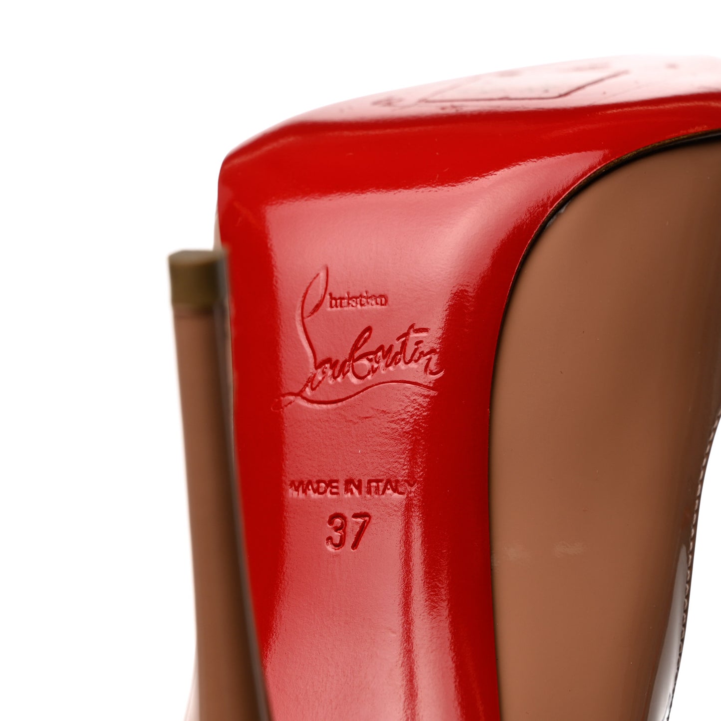 Patent Hot Chick 100 Pumps 37 Nude