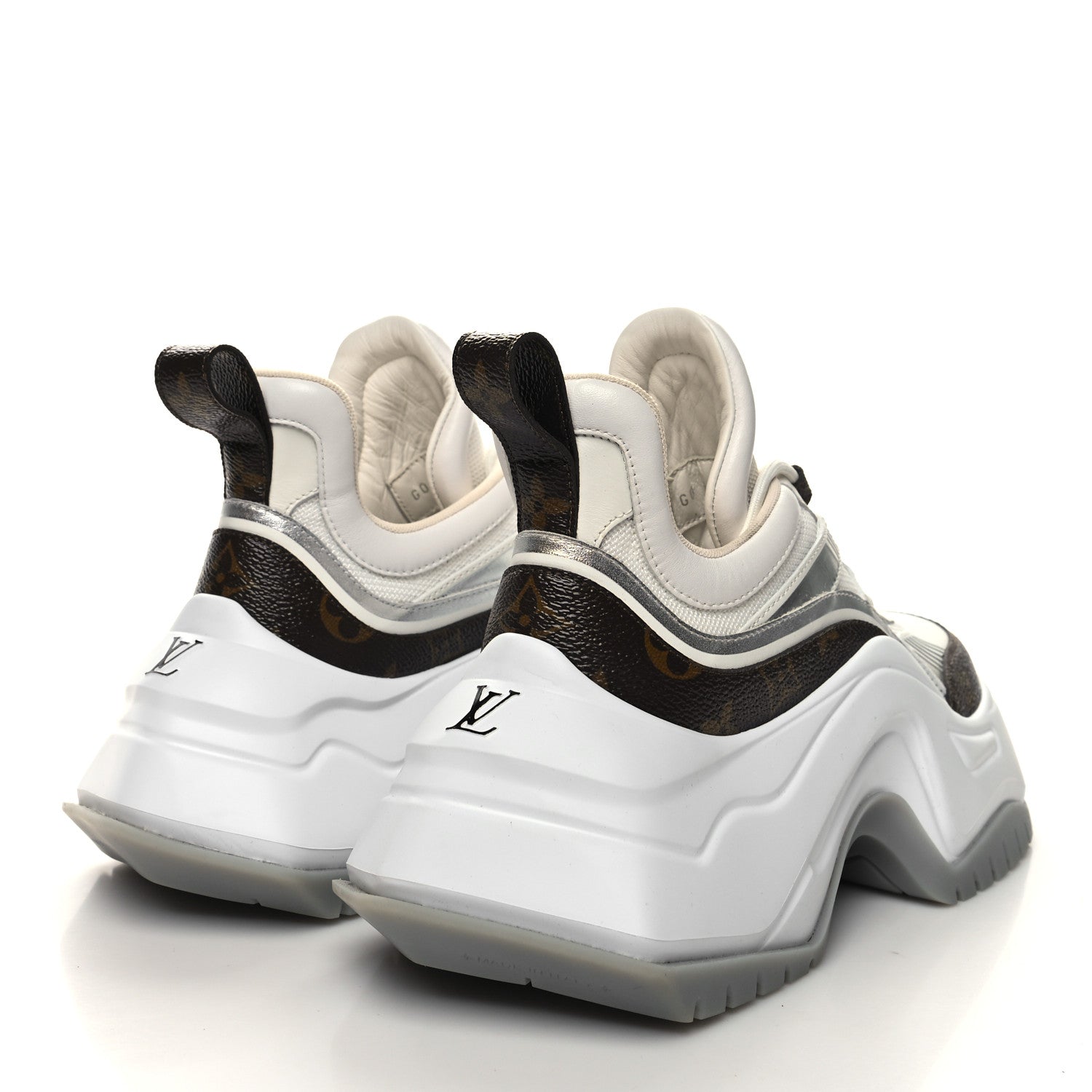 Louis Vuitton Calfskin Monogram LV Archlight 2.0 Platform Sneakers 37 White 4 of 9