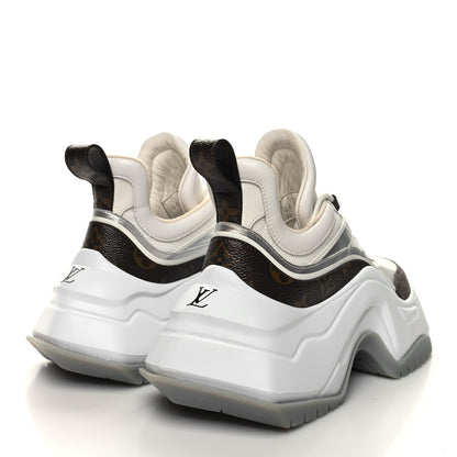 Louis Vuitton Calfskin Monogram LV Archlight 2.0 Platform Sneakers 37 White 4 of 9