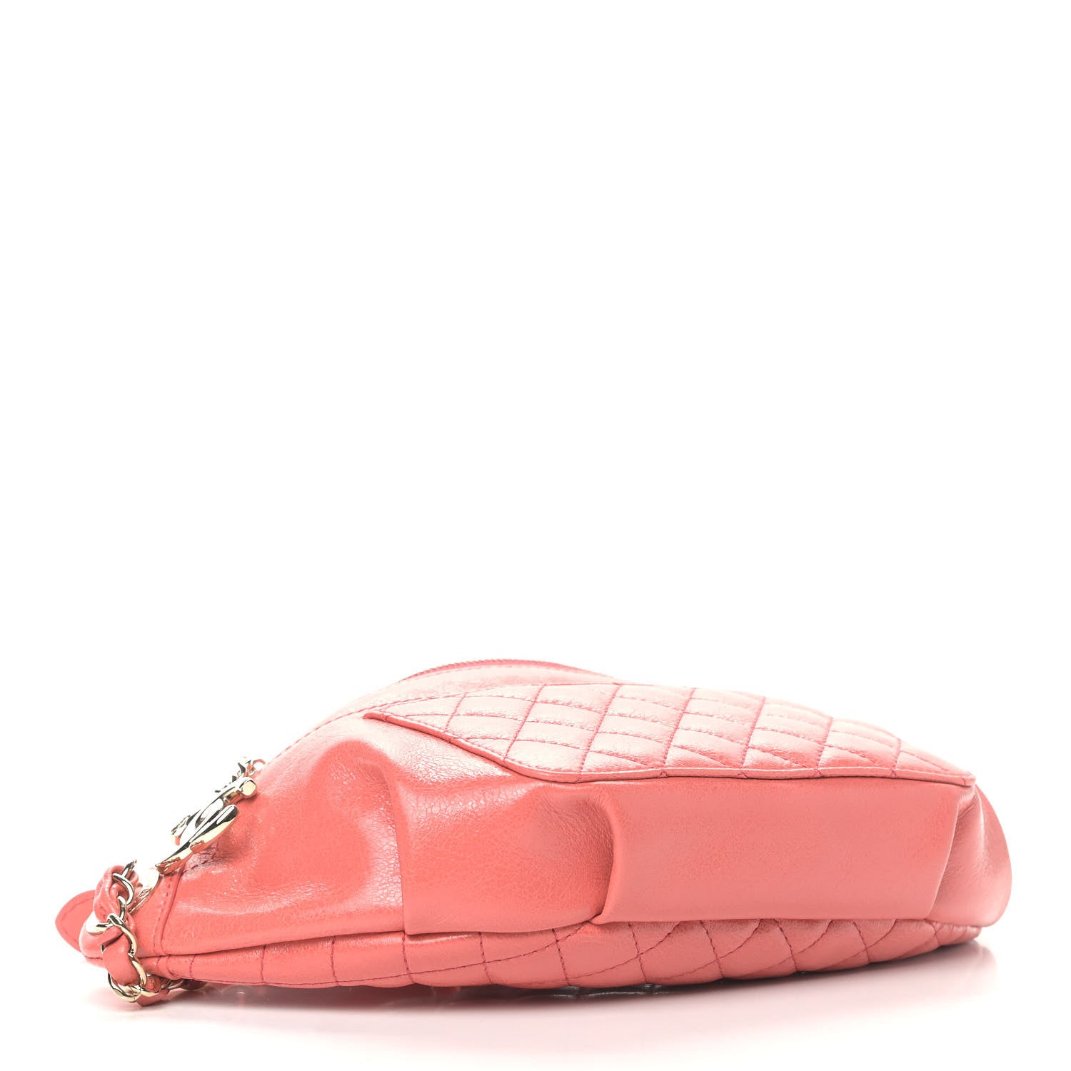 Chanel Crumpled Glazed Lambskin Quilted Waist Bag Fanny Pack Pink 3 of 8