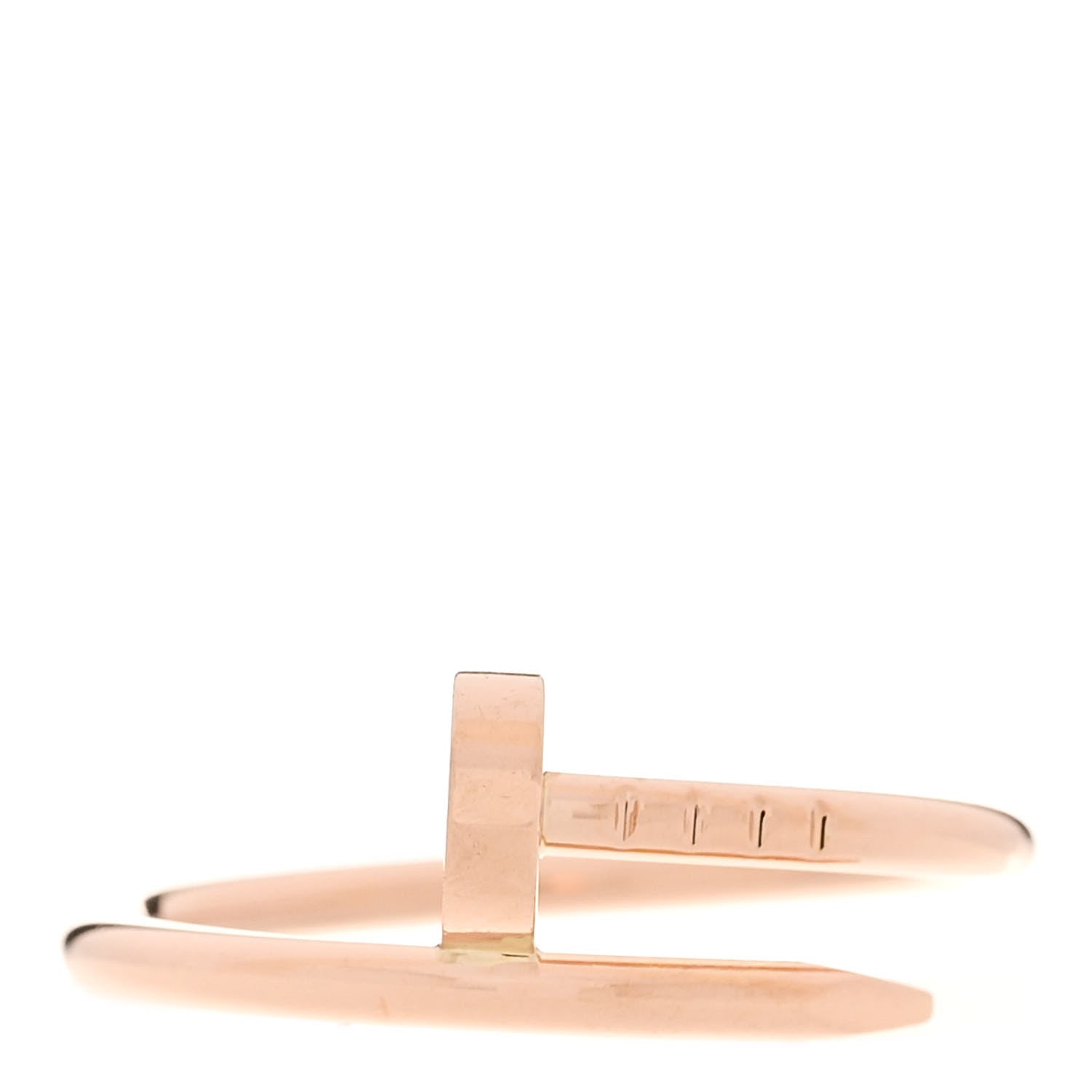 Cartier 18K Pink Gold Small Juste Un Clou Ring 54 6.75 1 of 5