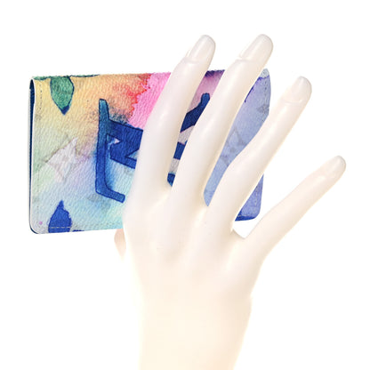 Louis Vuitton Monogram Watercolor Pocket Organizer NM Multicolor 2 of 7