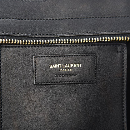 Saint Laurent Smooth Calfskin Small Monogram Cabas Black 6 of 10