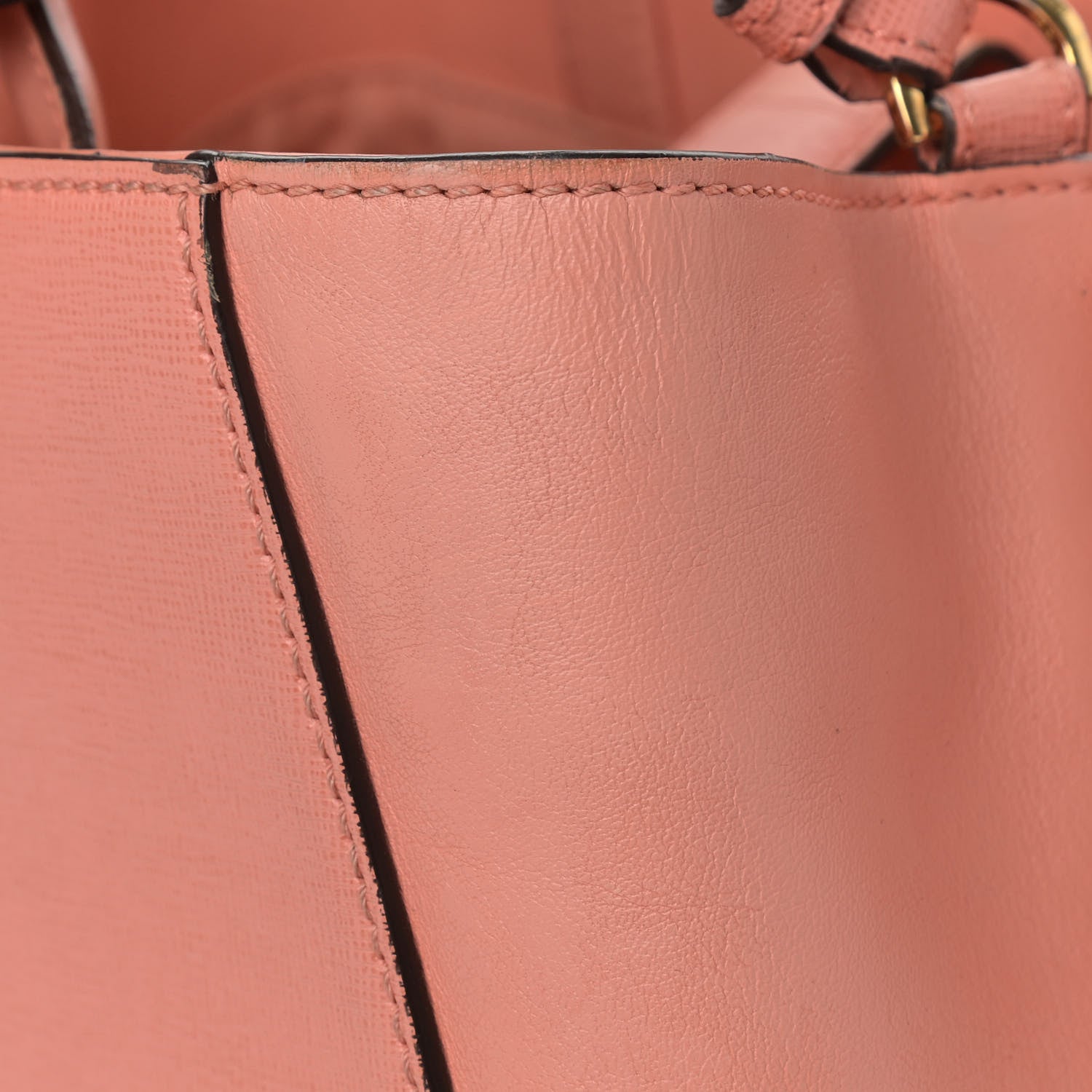 Fendi Vitello Elite Petite 2Jours Tote Pesca 11 of 11