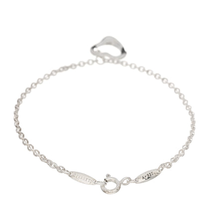 Tiffany Sterling Silver Elsa Peretti Open Heart Charm Bracelet 2 of 3