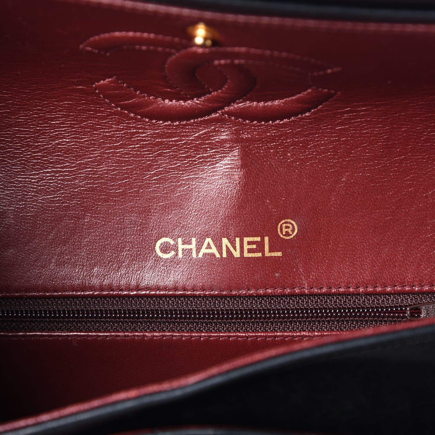 Chanel Lambskin Quilted Medium Double Flap Black 9 of 16